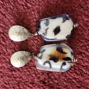 Elegant Leopard Print Earrings
